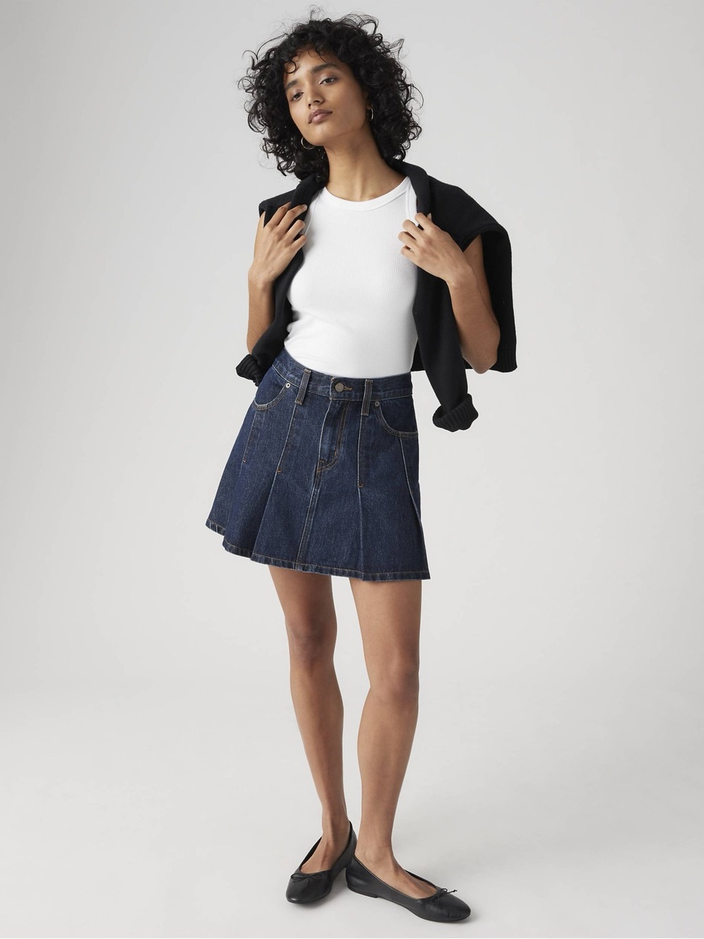 Levi's Pleated Mini Skirt